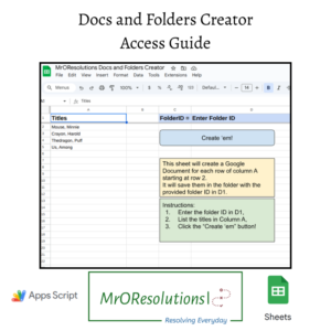 Docs and Folders Creator
