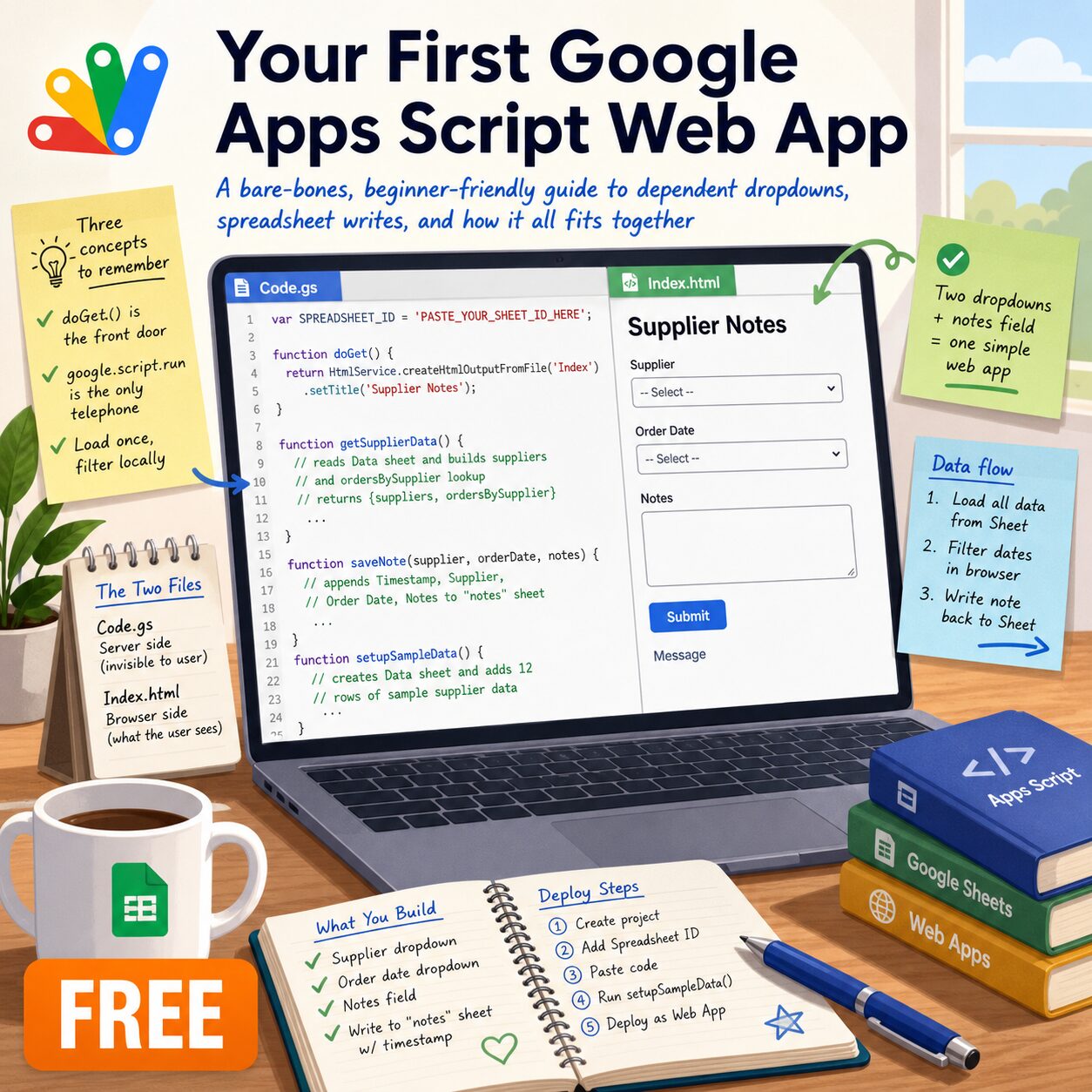 Build Your First Google Apps Script Web App: A Beginner's Guide